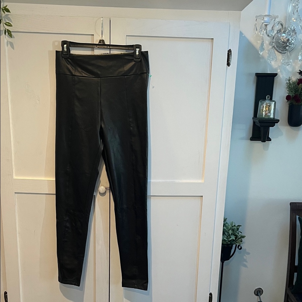 BCBGeneration Black Faux Leather Leggings